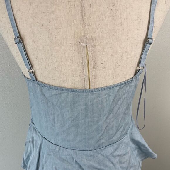 Guess Light Blue Lyocell Midi Dress Size M EUC - Picture 7 of 9
